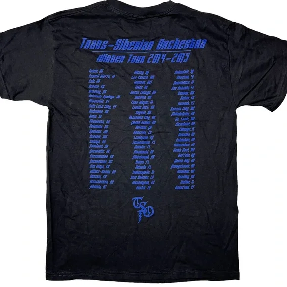 NWOT Trans Siberian Orchestra Winter Tour 2014-15 Graphic T-Shirt Unisex M - Picture 3 of 10